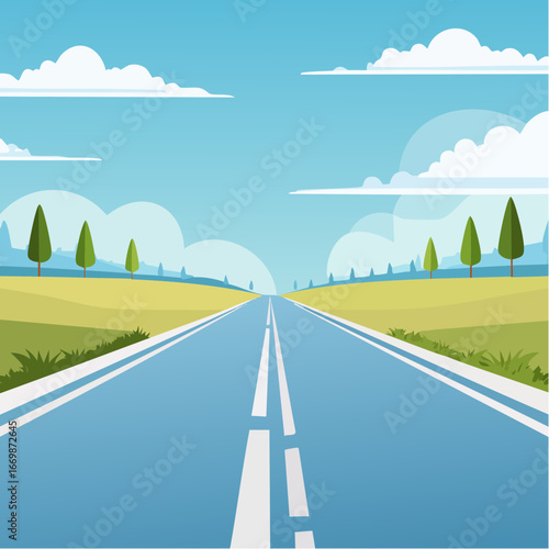 Blue background with white stripe