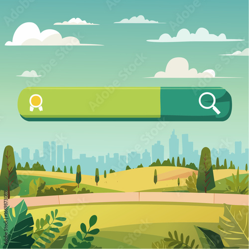 Green search button