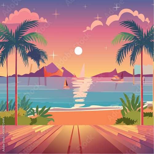 Background with disco lights