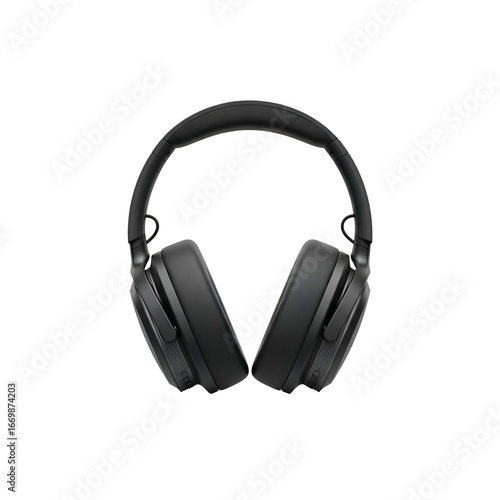 Over-ear Headphones: Immersive Audio Experience with a Transparent Background, Perfect for Noise Cancellation.