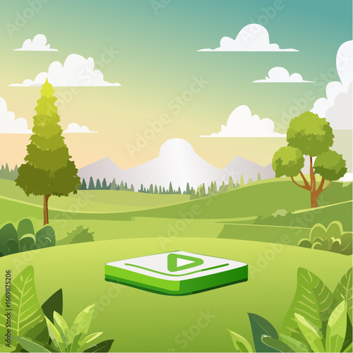 Green player buttons