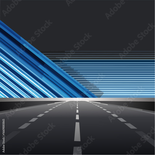 Black background with blue stripes