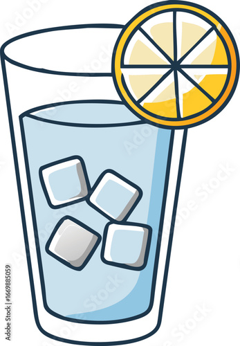 Iced Water with Lemon.
