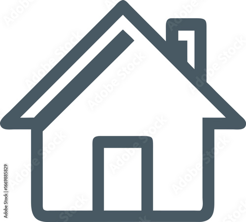Simple House Icon for Real Estate Projects.