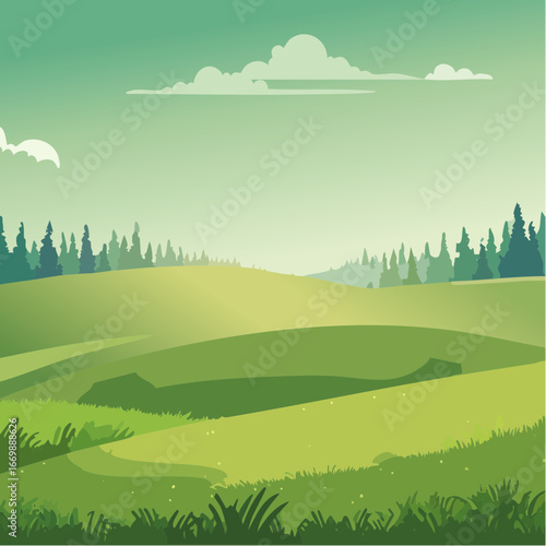 Green vintage background with light