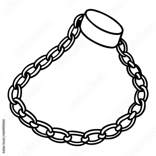 Minimal Anklet Jewelry Line Art