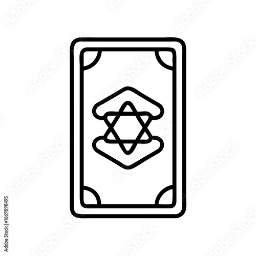 Explore mystical tarot card reading with star of david symbol for divination and guidance