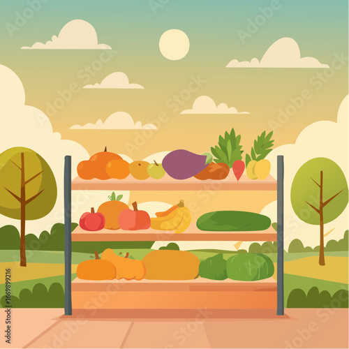 Showcase Shelf for Decorative Items, Stylish Home Organization, Contemporary Interior Design Element.