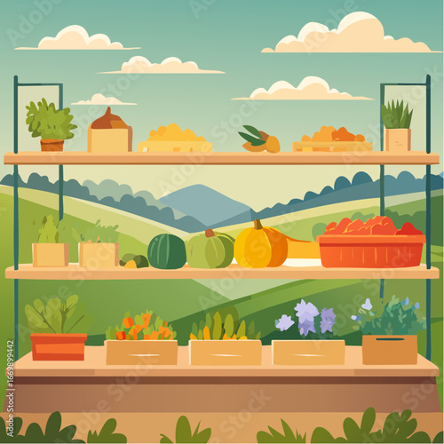 Storage Display Rack for Organizing Items, Stylish Home Decor, Contemporary Design, Versatile Use in Living Room or Office.