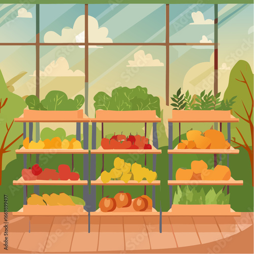 Stylish Display Shelf Featuring Modern Design, Ideal for Showcasing Decor Items, Contemporary Home Interior.