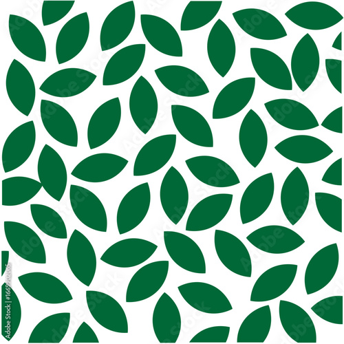 Trendy green leaves pattern design conveys natural freshness for your modern project background or textile print