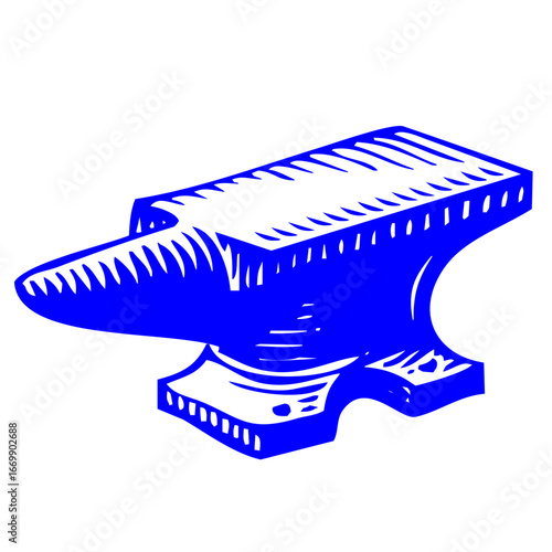 Anvil Vector Illustration for Metalworking, Blacksmithing, and Industrial Concepts