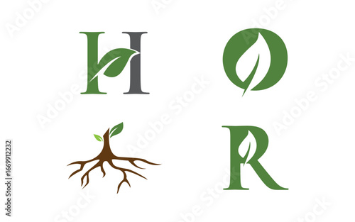 Tree leaf ecology nature  Healthy vegan concept element v4.23