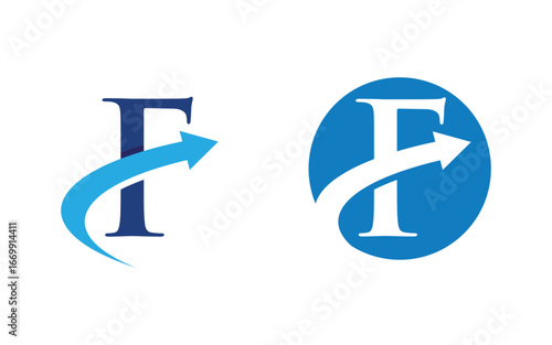 F Logo icon vector illustration design template v.4