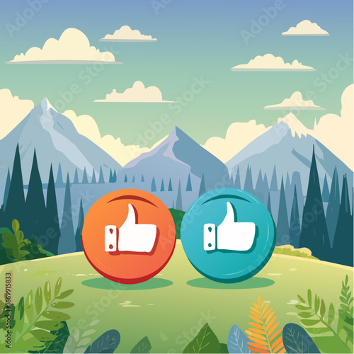 Like and Don't like button