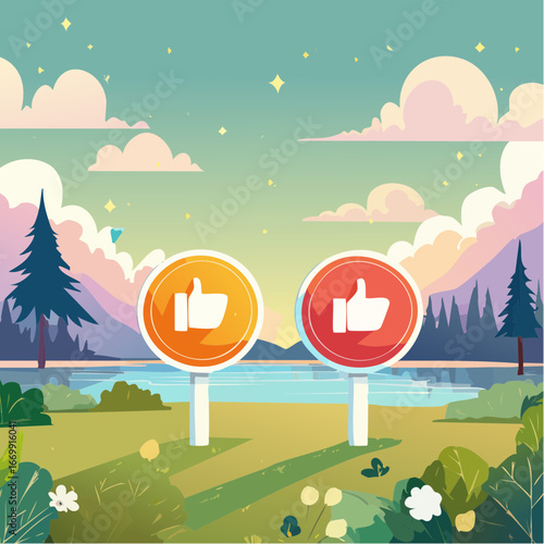Like and Don't like button