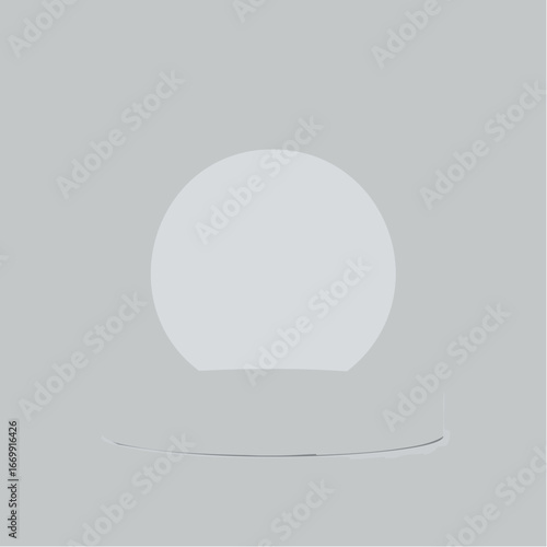 Empty podium on light grey background