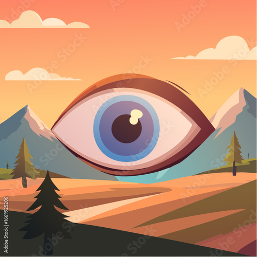 Eye icon vector