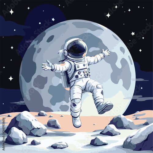 Astronaut on Moon