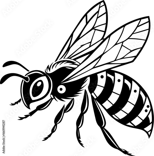 honey bee vector EPS file