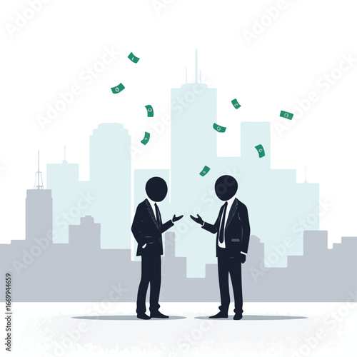 Business meeting with two professionals