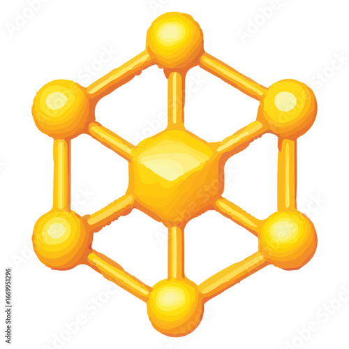Vibrant Blockchain Network Icon for Crypto Technology