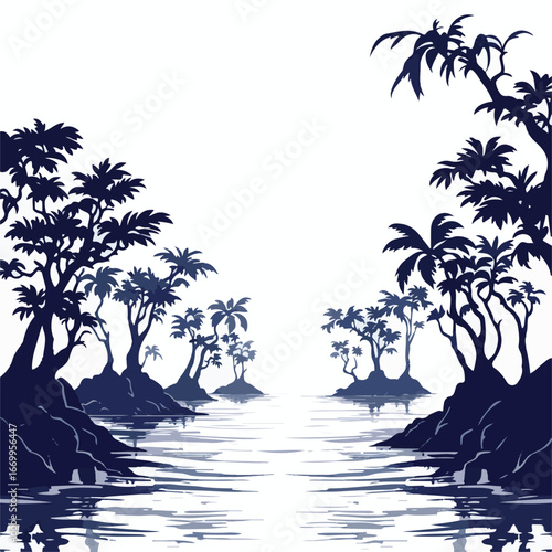 Mangrove trees nature coastal ecosystem