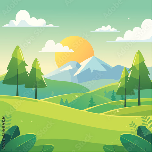 Flat shamrock icon VECTOR