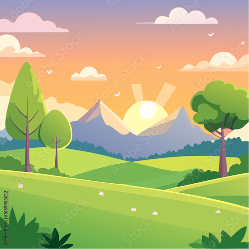 Flat shamrock icon VECTOR