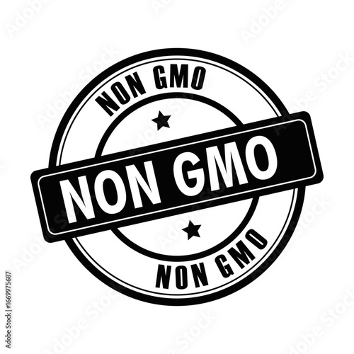 NON GMO Sign Vector