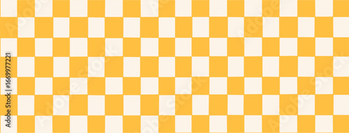 Check board seamless pattern background. Checkered board style. Chess Pattern. Grid geometric rectangle shape. Flat vector illustration 