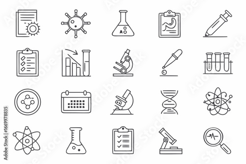 science and chemistry icons
