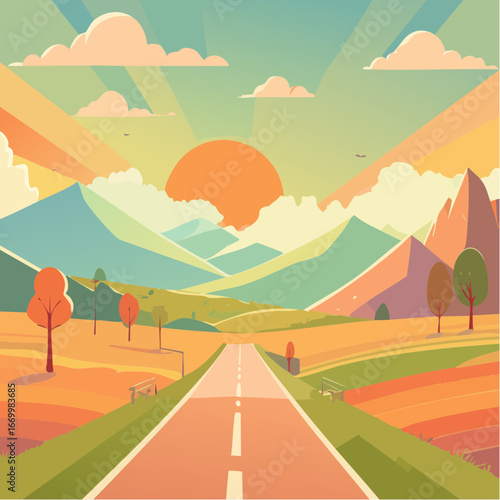 Retro repetitive background with-tear shape elements vector