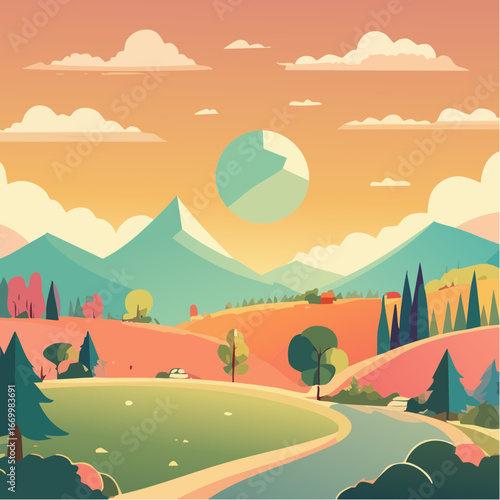 Retro repetitive background with-tear shape elements vector
