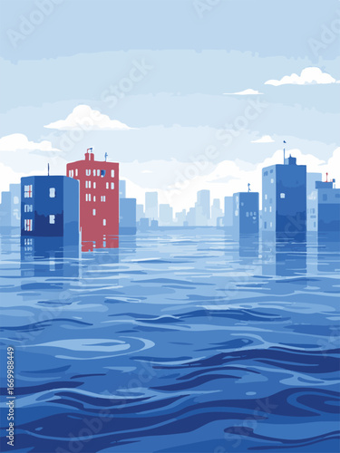 house on the water - natural disaster