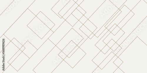 Geometric vector pattern, repeating thin linear square diamond shape and rectangle. Clean design for fabric wallpaper painted.
