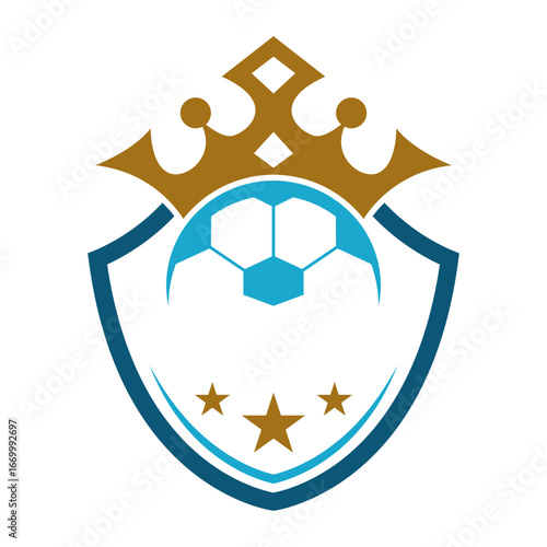 Soccer icon logo illustration