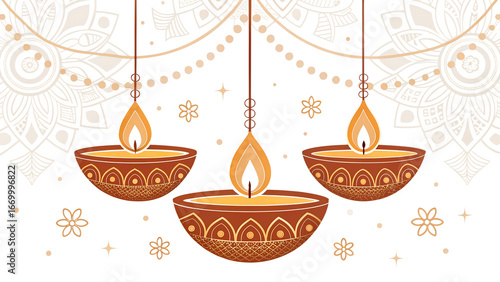 diwali candle and candles