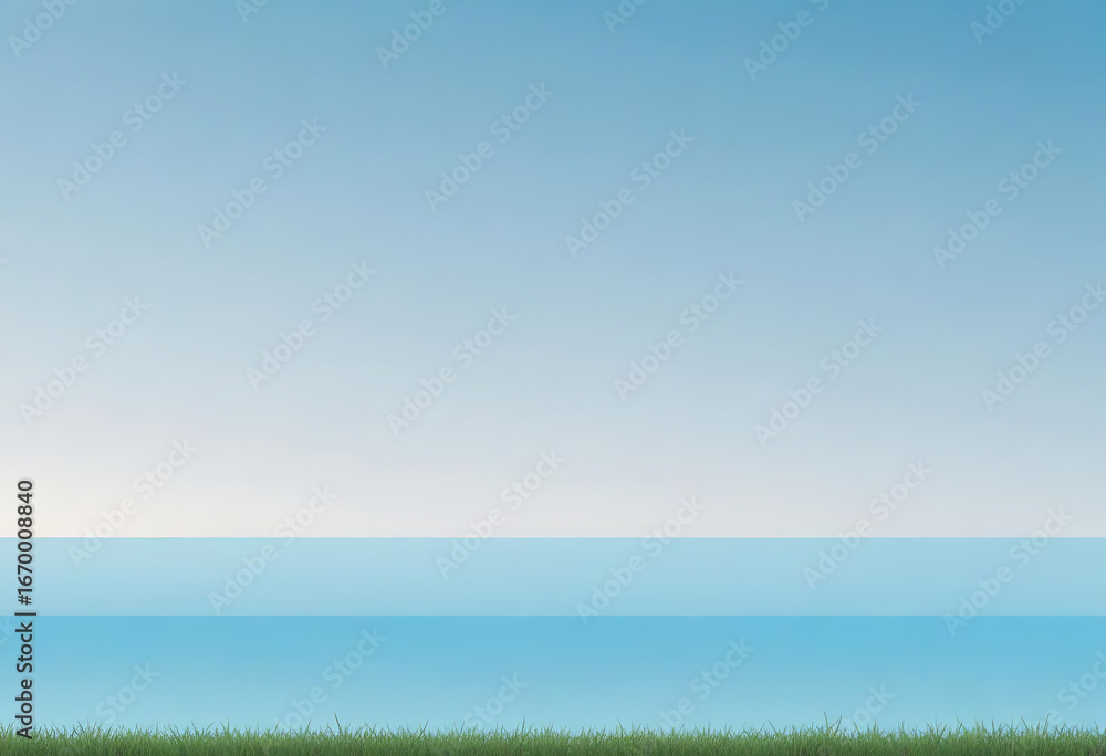 Fototapeta premium Minimalist sea horizon