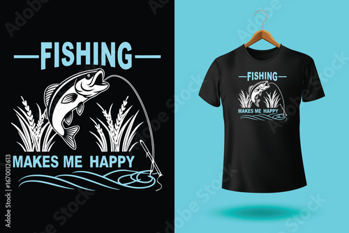 fishing t-shirt design, fishing vector typography t-shirt design.