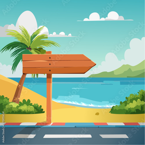 Road sign Caribbean