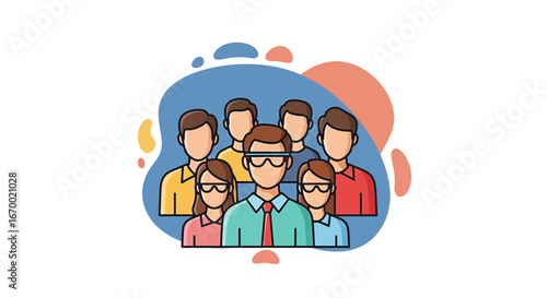 Group of people wearing virtual reality headsets