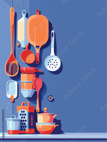 set of kitchen utensils