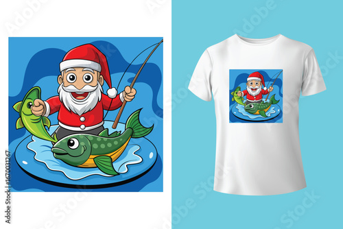 Dabbing Through The Snow T-shirt Design | Awesome Christmas Dabbing T-shirt design