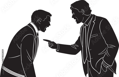 Two Businessmen Arguing with eachother