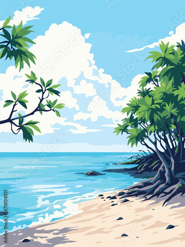 Dense Mangrove Forest Landscape