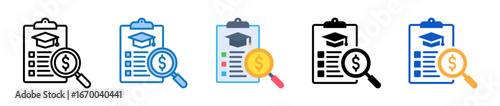 Financial Analysis multiple style icons set design vector illustration. 
