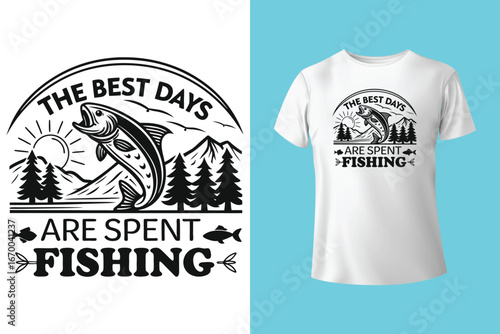 Fishing T-Shirt Design Vector t shirt design, Fishing t-shirt, fishing t-shirt design, custom funny vector typography , graphic designs, fish man , Modern fishing t-shirt design for fishing lover.