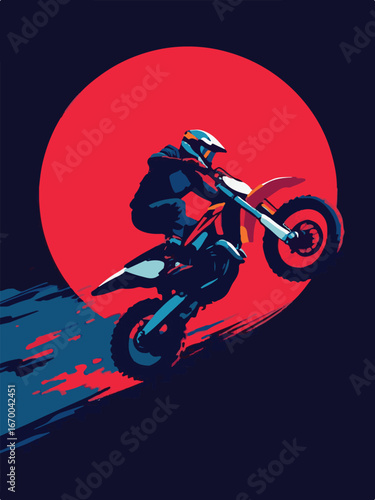 biker on a motorcycle
