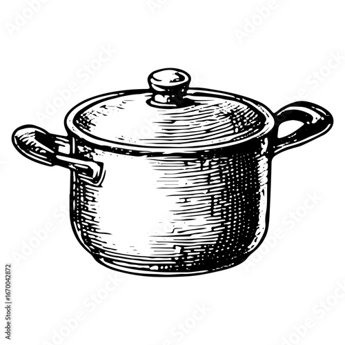 Classic Covered Pot for Cooking and Storage